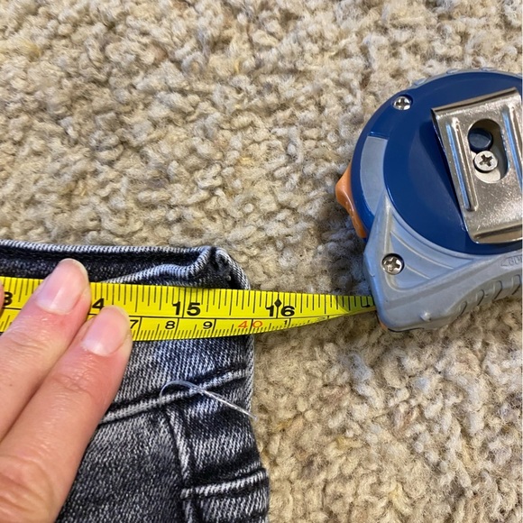 Mother Women’s Jeans Acid Wash Grey Size 32 The Stunner Zip Ankle Step Fray - Picture 8 of 10